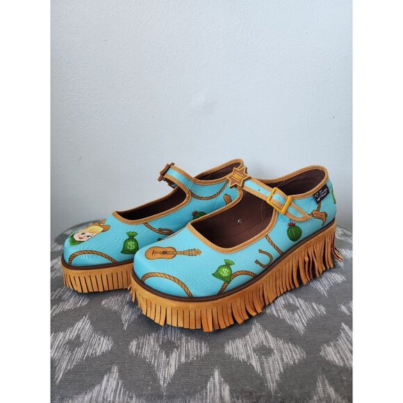 Chocolaticas Hot Chocolate Designs blue tassel sheriff maryjanes 8 - Picture 3 of 8